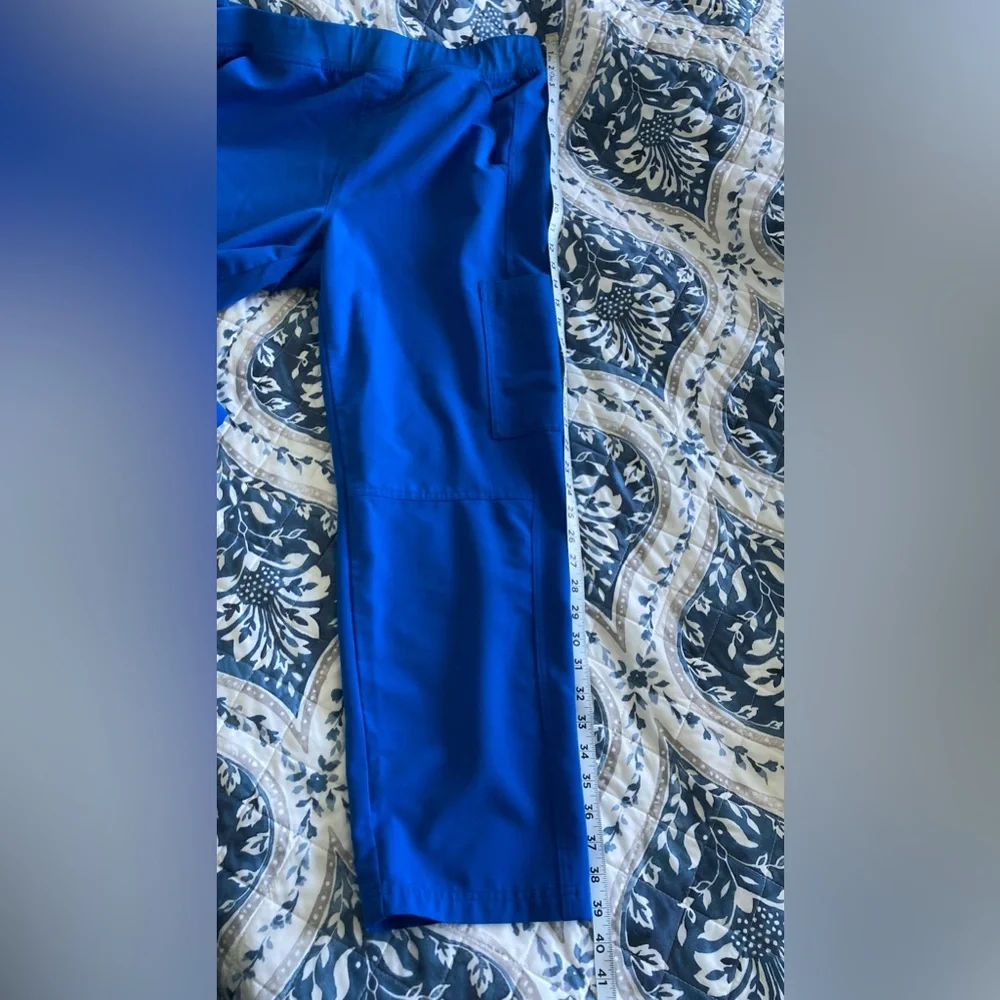 Figs Axim Cargo Scrub Pants Royal Blue Men Size L/S